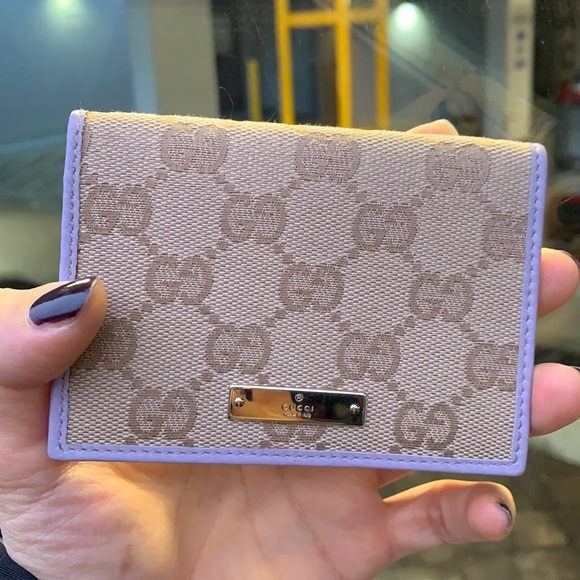 Gucci Handbags - Gucci authentic monogram GG lilac wallet card holder